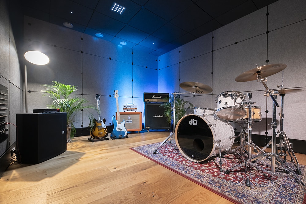 Inside the performance space of BIMM University Berlin's new studio