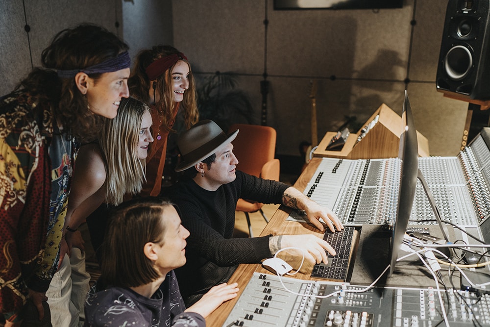 Our lecturers teach production techniques inside BIMM University Berlin's new studio