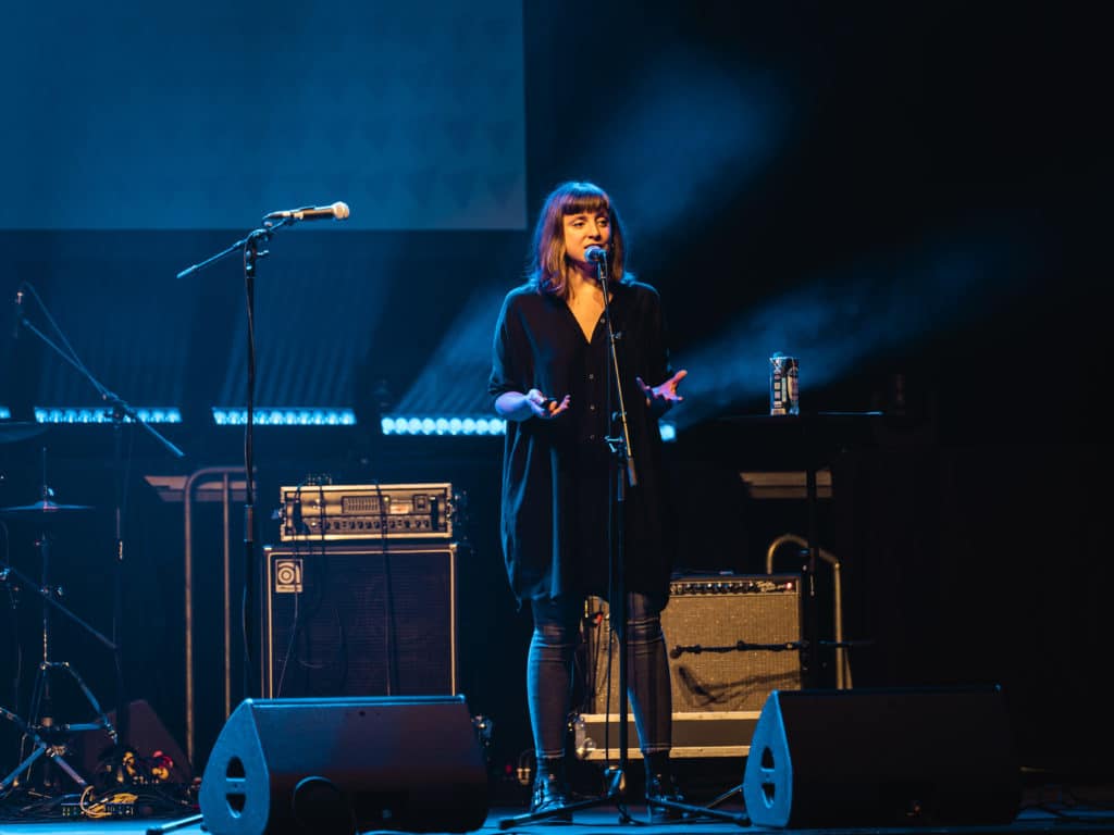 Anna Marks on stage