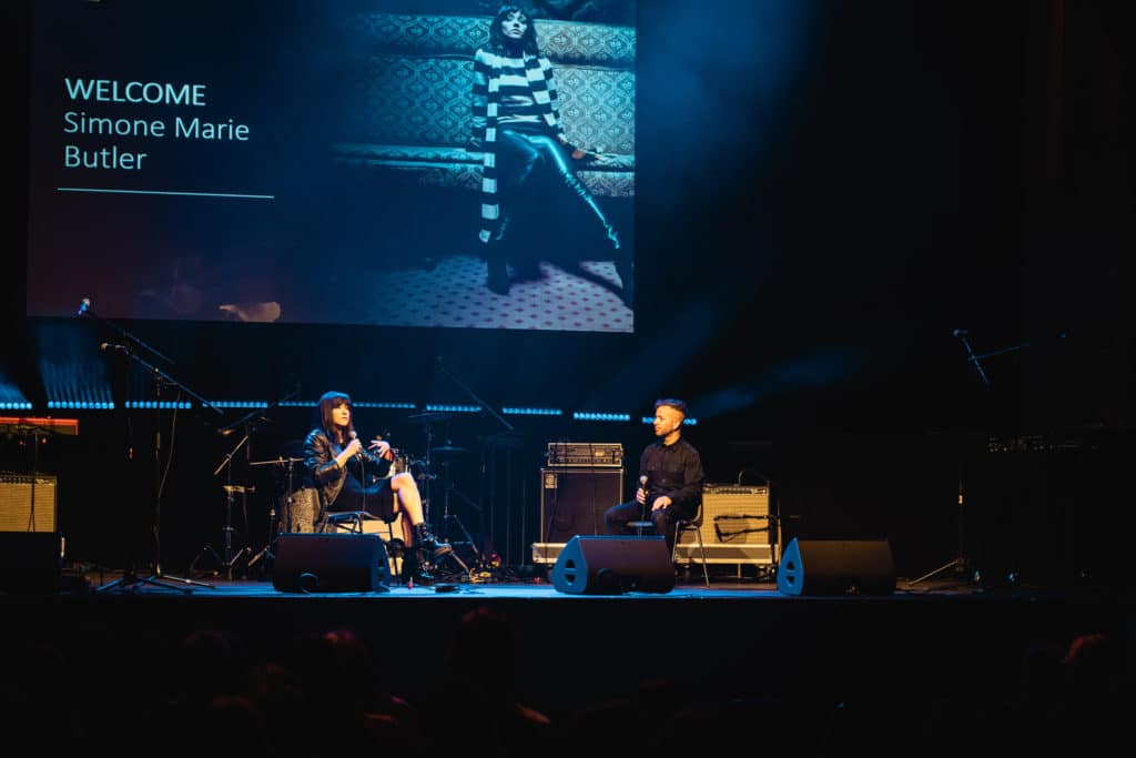 Simone Butler on stage