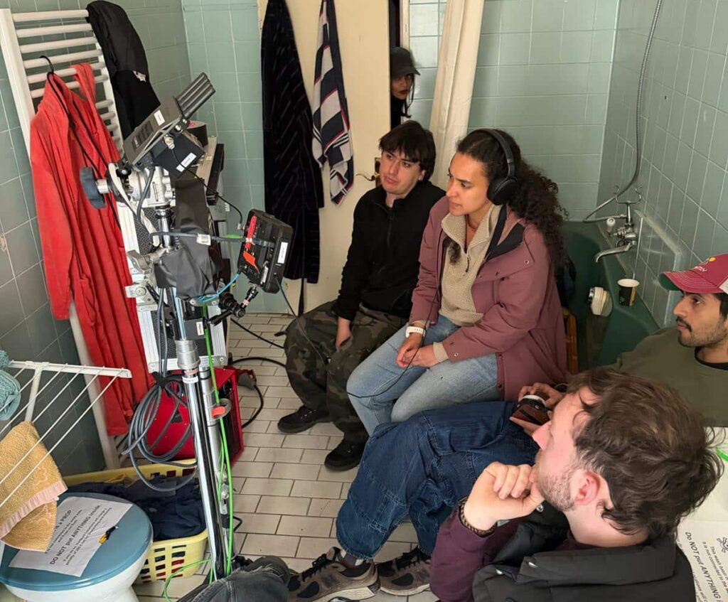 MetFilm students review footage