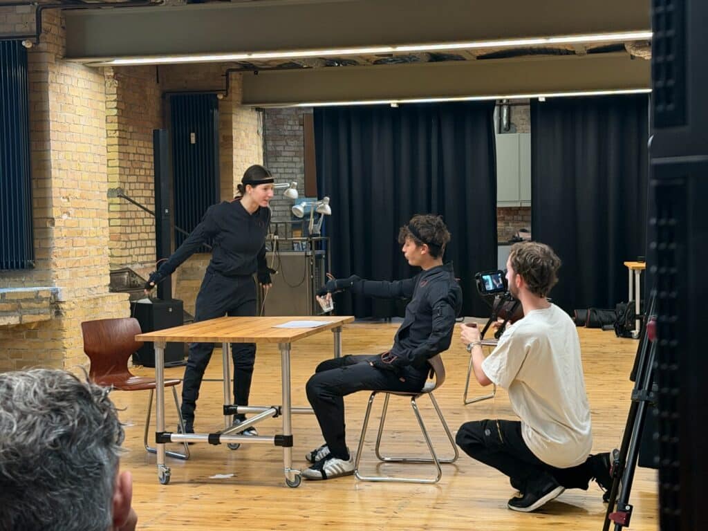 Students during motion capture assessment
