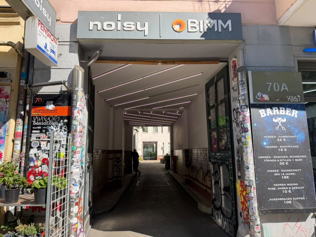 BIMM Berlin and Noisy Rooms, first location on warschauer strasse